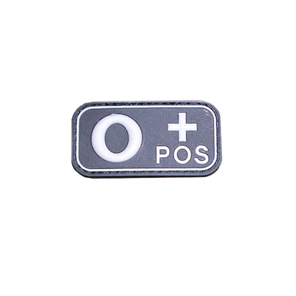 Blood Type O + POS Zero Blood Positive Army Use Detection 5x2.5cm # 16267