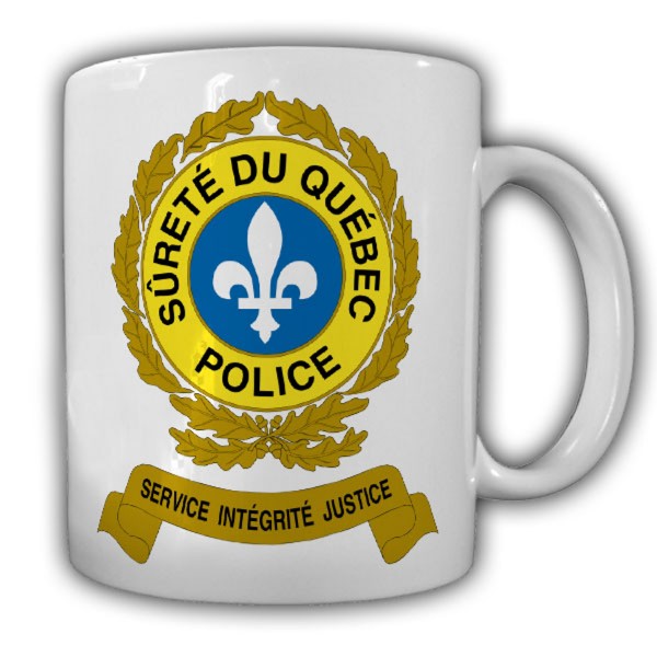 Tasse Surete du Québec Polizei Kanada SQ Montreal Abzeichen Wappen#21830