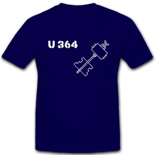 U Boot 364 Wh Militär Wk Unterseeboot Marine Wappen Abzeichen - T Shirt #3122