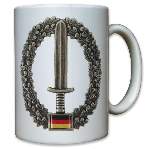 KSK Abzeichen Bundeswehr Barett Wappen Eichenlaub Bataillon - Tasse #9552