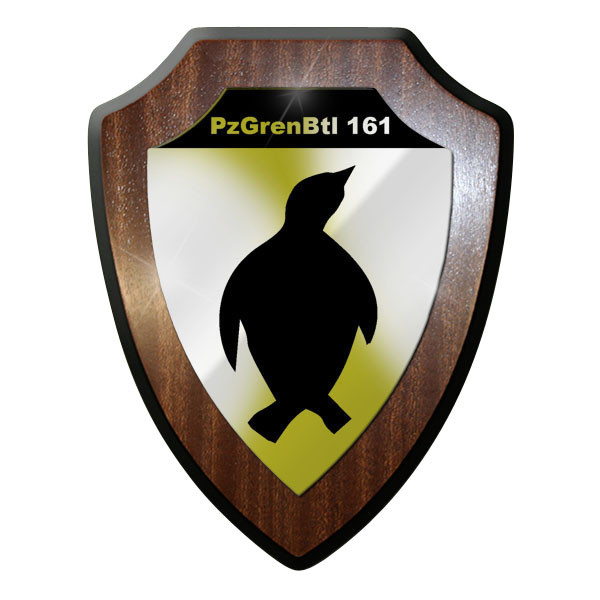 Wappenschild / Wandschild -PzGrenBtl 161 Panzergrenadierbataillon Grenni #9625