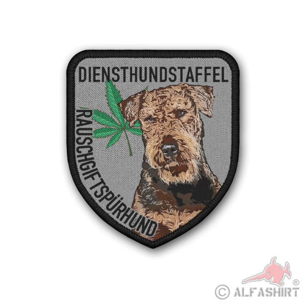 Patch Rauschgiftspürhund Diensthundestaffel Polizei BPOL NRW K9 7x6cm#36904