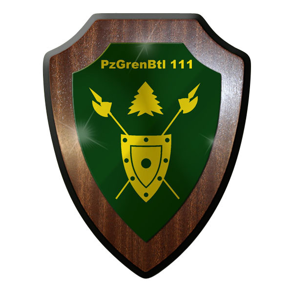 Wappenschild / Wandschild - PzGrenBt l111 Panzergrenadierbataillon #9620