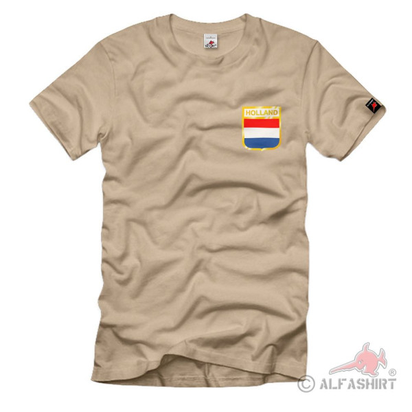 Netherlands Holland Niederlande Flagge Fahne Wappen Abzeichen T-Shirt#2654