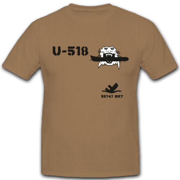 UBoot 518 U518 Wh Wk Untersee Marine Schlachtschiff Einheit T Shirt #3235