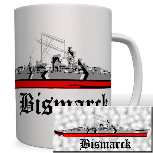 Atlantic Ocean Otto Wk Bismarck Lüthiens Battleship Cup # 16719