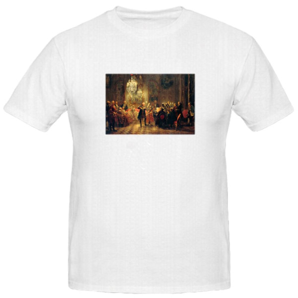 Adolph Menzel - Flötenkonzert Friedrichs des Großen in Sanssouci- T Shirt #4334