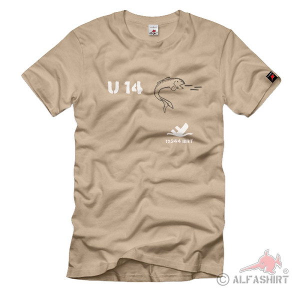 Uboot U14 Militär Marine Untersee Schlachtschiff Unterseeboot - T Shirt #3005