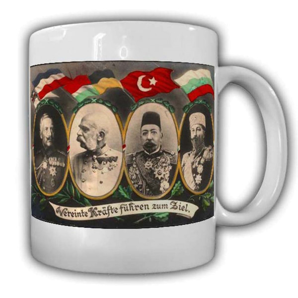 Vereinte Kräfte führen zum Ziel Deutschland Türkei Flagge Kaffeebecher #22707