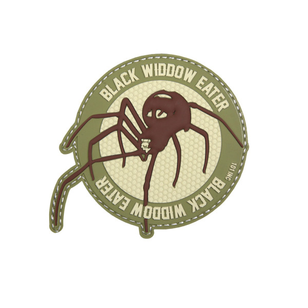 Black Widdow Tarn Spider Animal Eater Coyote Alfa 3D Rubber Patch 9x8cm # 27125