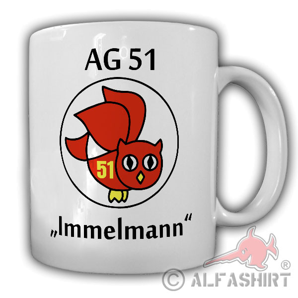 AG 51 Immelmann Aufklärungsgeschwader BW Abzeichen Emblem Tasse #18659