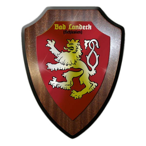 Wappenschild Bad Landeck Schlesien Heimat Wappen Polen Abzeichen #23506