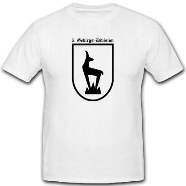 Gebdiv Wh Einheit Wk Wappen Abzeichen Gebirgstruppe - T Shirt #2671