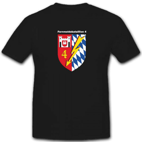 FmBtl 4 Fernmeldebataillon 4 Bundeswehr Wappen T Shirt #3356