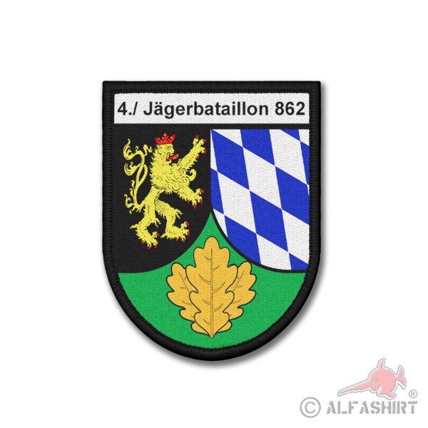 Patch 4 Jägerbataillon 862 JgBtl 862 Oberpfalz Jäger-Bataillon Bundeswehr #37471