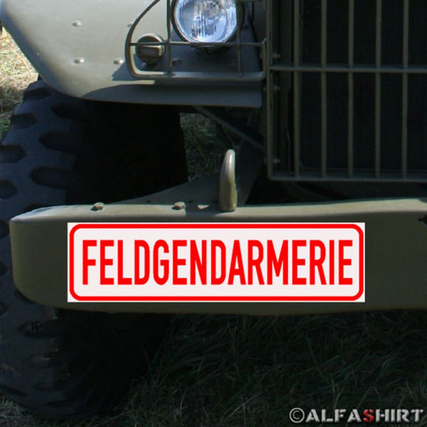 Magnetschild Feldgendarmerie Feldjäger Militär Polizei für KFZ Fahrzeuge #A173