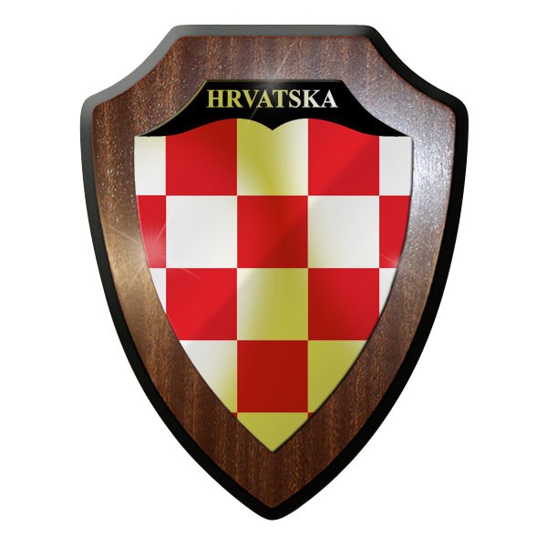 Wappenschild / Wandschild -Kroatien HRVATSKA Fahne Kroaten Land #9642