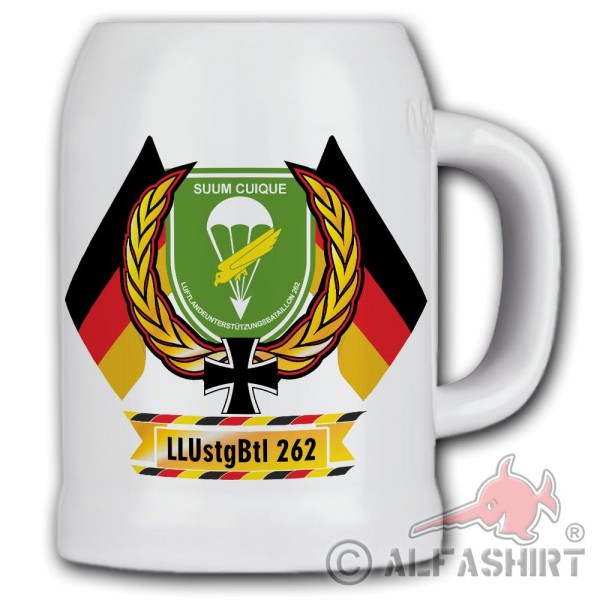 Beer Mug LLUstgBtl 262 Airborne Assistance Battalion Paratrooper # 11849