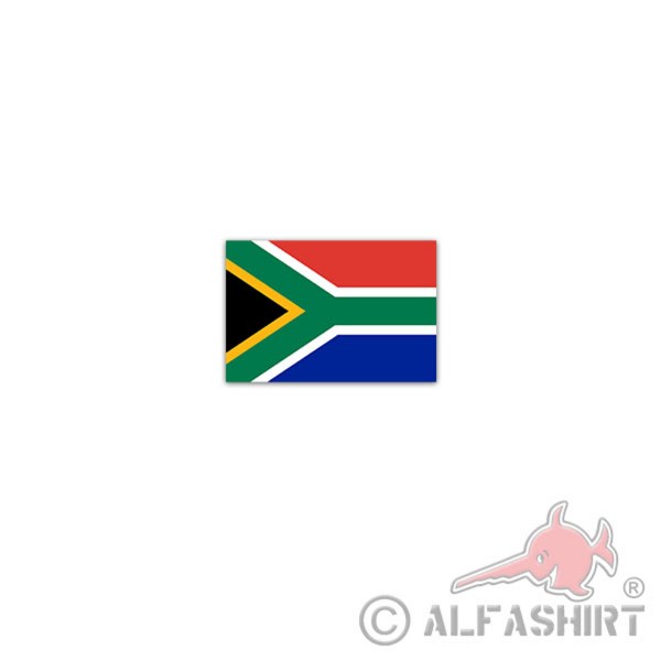 Aufkleber/Sticker Republik Südafrika Fahne Afrikaans Englisch 11x7cm A2917