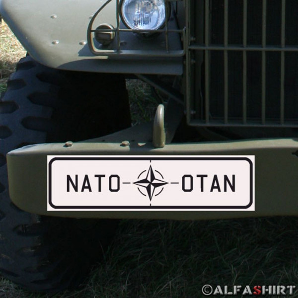 Magnetschild Nato Otan für KFZ Fahrzeuge #A190