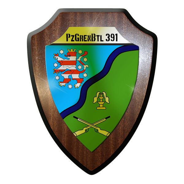 Wappenschild / Wandschild -Werratal PzGrenBtl 391 Panzergrenadierbataillon #9863