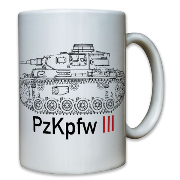 PzKpfw 3 Wh Wk Panzer Panzerkampfwagen III Panzerdivision - Tasse Kaffee #8042