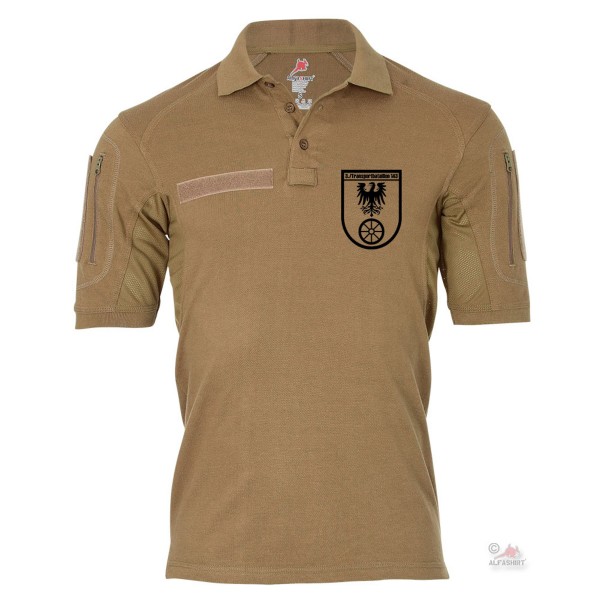 Tactical polo shirt Alfa - 3 Transport Battalion 143 Crest BW Company # 18975
