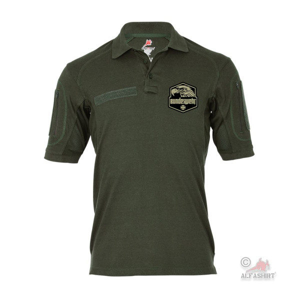 Tactical Polo Bundeswehr Eagle Cross Badge Emblem BW T-Shirt # 37666