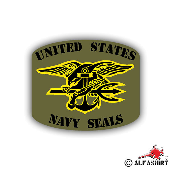 Sticker United States Navy Seals Army Special Unit Naval 8x9cm A701