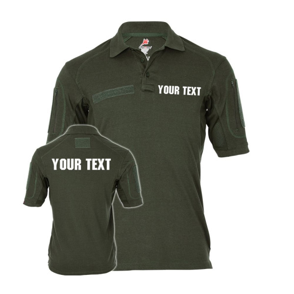 Your Text Tactical Polo personalized customized individual special unit #36503