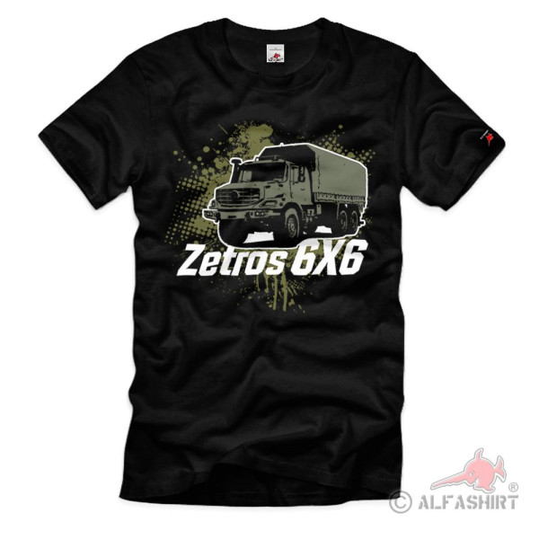 Zetros BW 6x6 Bundeswehr Plane Flatbed Truck Inst Logistics T-Shirt # 40273