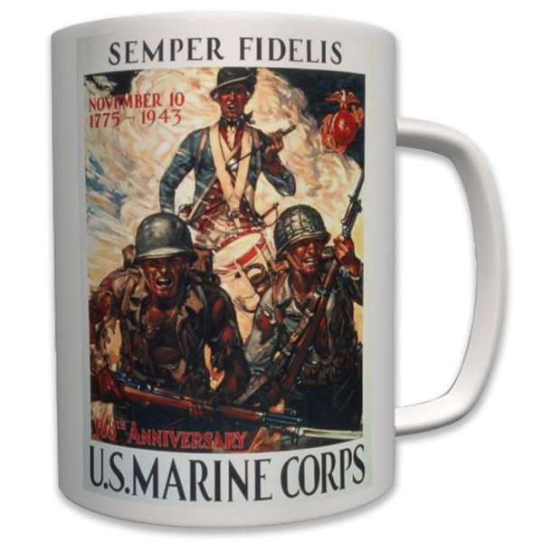 Semper Fidelis U.S. Marines Corps - Tasse Becher Kaffee #6352