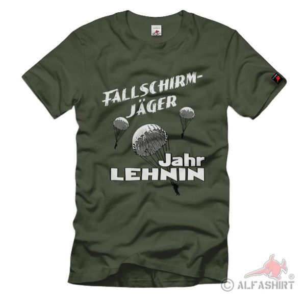 Fallschirmjäger LEHNIN Jahreszahl Fallschirmspringer T-Shirt#40389
