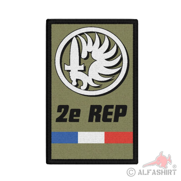 12x7 cm Patch Para Legion 2e REP régiment étranger de parachutistes Falli #39028
