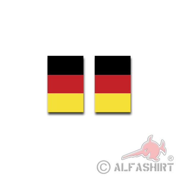 Germany Flag 5,5x3,5cm License Plate Sticker Car Sticker 5,5x3,5cm # A4433