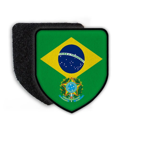 Patch Brasilien Brasilia Portugiesich terner BR Landeswappen Flagge Stolz #21924