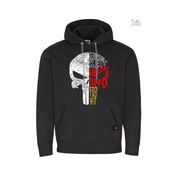 Hoodie Germany Skull Unity Right Freedom BW Soldier Germany # 37390