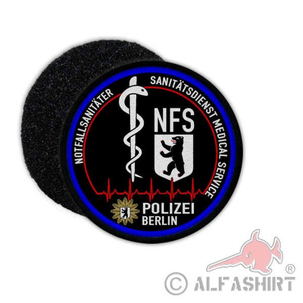 Patch Rund NFS Polizei Berlin Notfall-Sanitäter Sanitätsdienst Medical #31462