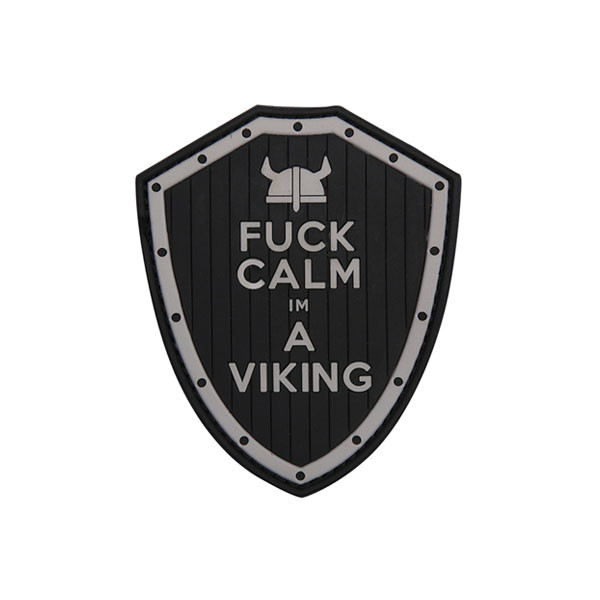 Viking Patch Fuck Calm in a Viking Nordmann Thor Odin Berserker # 31802