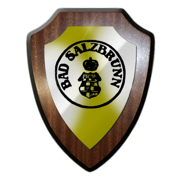 Wappenschild Bad Salzbrunn Schlesien Niederschlesien Glatz Heimat Wappen #23515