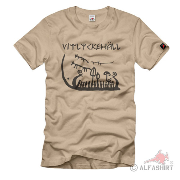 Viking ship Vitlyckehäll warriors sea warriors Germanic people - T Shirt # 1227