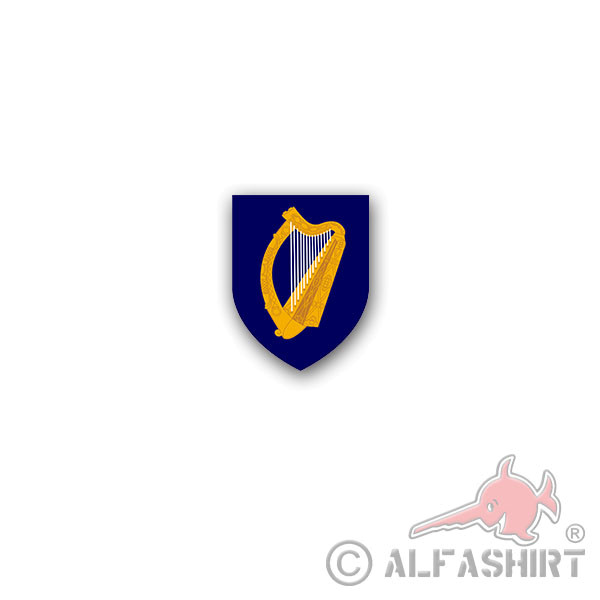 Aufkleber/Sticker Irland Wappen Coat of Arms of Irealand Wappen 5x7cm A3108