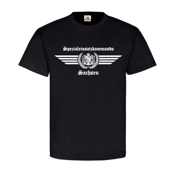 SEK Sachsen altes Logo Spezialeinsatzkommando Auto Spezialeinheit T-Shirt#23682