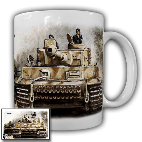 Tasse Lukas Wirp sPzAbt 502 Tiger Carius Gemälde Bild Panzerkampfwagen #23410