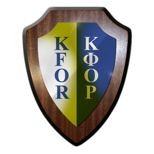 Wappenschild/Wandschild - KFOR Kosovo Truppe Wappen Abzeichen Bundeswehr #14387
