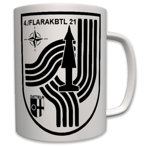 4 FlaRakBtl 21-Bundeswehr Wappen Abzeichen - Kaffee Tasse #7780