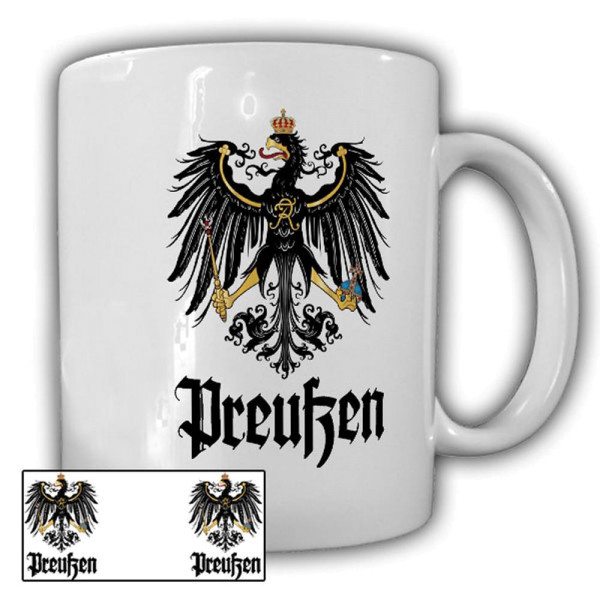 Tasse Die Preußen Typ2 Adler Wappen Emblem Heimat Preußenadler Preuße #22780