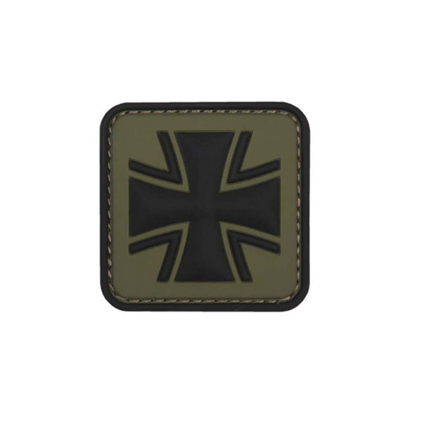 Oliv Balkenkreuz Patch 3D Rubber Bundeswehr Abzeichen Aufnäher Emblem 5cm #23046