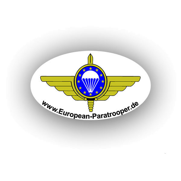 EMFV Sticker Aufkleber European Paratrooper Europäischer Militär 8x7cm A2622