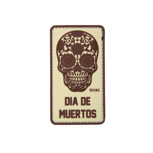 3D Rubber Dia De Muertos Patch Mexiko La Catrina Muchacho 9 x 6 cm#26946
